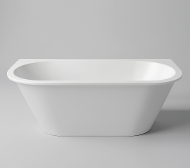 Ванна Holbi Galatea 169х77, из Soft Rock, белая матовая