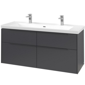 Тумба под раковину Villeroy & Boch Subway 3.0 127x58, Graphite, подвесная