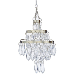 Елочная игрушка "Стеклянная люстра" 7 см