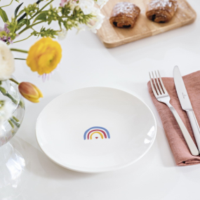 Тарелка салатная "Желаю счастья" 21 см