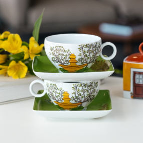 Набор чашек чайных с блюдцами Alma de Lisboa 238 мл, 4 предмета