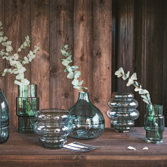 Ваза Glass Design Atmosphere 19 см, серая