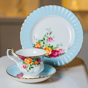 Набор чайный на 1 персону "Aqua" Old Country Roses, 3 предмета