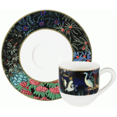 Набор чашек для эспрессо с блюдцами Le jardin du palais 80 мл, 4 предмета