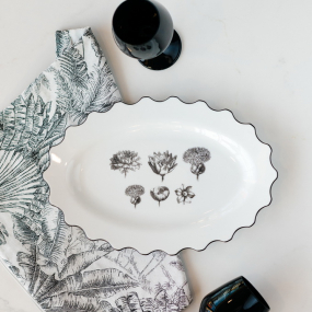 Блюдо овальное Herbariae by Christian Lacroix 34х23 см