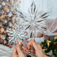 Верхушка для ели "Снежинка" 17 см