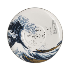 Чашка для завтрака с блюдцем "Большая волна" 500 мл