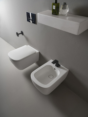 Унитаз подвесной Flaminia Play 52х36, с сиденьем, белый