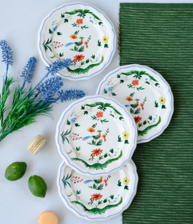 Набор тарелок столовых Oiseaux De Paradis 26 см, 4 шт