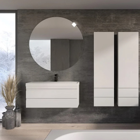 Шкаф-пенал подвесной Kolpa-San Naomi N 1501 WH, 149х40, белый