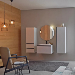 Тумба с раковиной Kolpa-San Pandora OUP 75 WH, 75х54, подвесная, белая