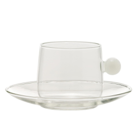 Чашка чайная с блюдцем Bilia 220 мл, белая