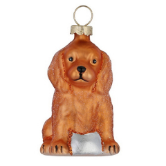 Елочная игрушка "Щенок рыжий" 6 cм