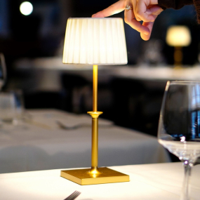 Лампа настольная Zafferano Poldina Classic Pro 32 см, цвет золото