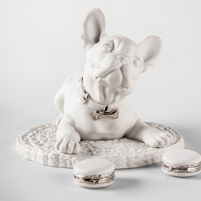 Статуэтка "Французский бульдог. Re-Deco серебро" 24х29х35 см