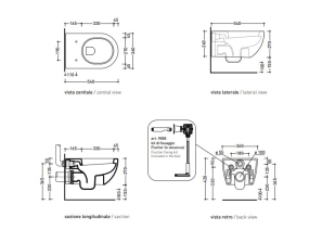 Унитаз подвесной Flaminia APP 54х36 AP118S,  с сиденьем, белый
