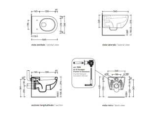 Унитаз подвесной Flaminia APP 54х36 AP118S,  с сиденьем, белый