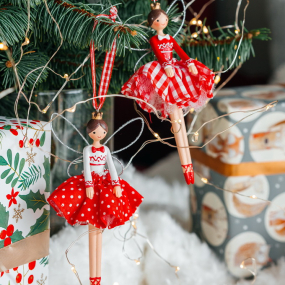 Елочная игрушка "Пряничная фея" 14 см, в ассортименте