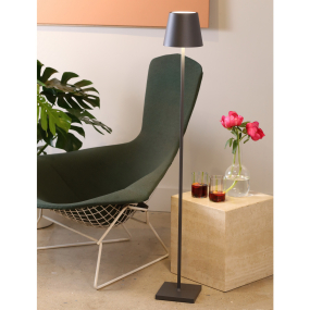 Лампа напольная Zafferano Poldina Pro L 122 см, темно-серая