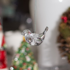 Елочная игрушка "Голубь" 6 см