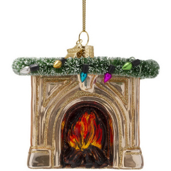 Елочная игрушка "Камин" 6,5 см