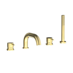 Смеситель для ванны iB Rubinetti MilanoTorino MT396IS, брашированное золото