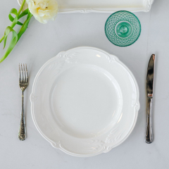 Набор тарелок столовых Rocaille Blanc 28,5 см, 4 шт