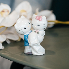 Статуэтка "День свадьбы с Hello Kitty" 11х10х7 см