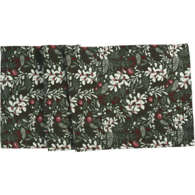 Скатерть-дорожка Xmas Bloom 40х100 см, цвет зеленый