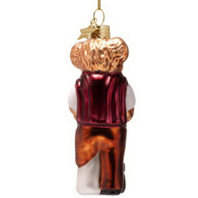 Елочная игрушка "Мишка гольфист" 11 см