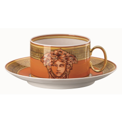 Чашка чайная с блюдцем Versace Medusa Amplified 200 мл