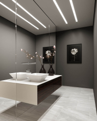 Раковина Holbi Saturn SR 42x42, из Soft Rock, белая матовая, с клапаном