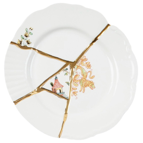 Тарелка салатная Kintsugi 21 см, декор 2