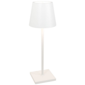 Лампа настольная Zafferano Poldina L 49,7 см, белая