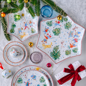 Блюдо-звезда Christmas games 24 см