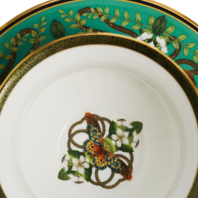 Чашка чайная с блюдцем "Изумрудный лес" 140 мл