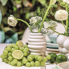 Ваза Hop 14 см, цвет белый матовый