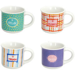 Набор чашек для эспрессо Milk & Coffee Glamour Good Vibes 65 мл, 4 шт