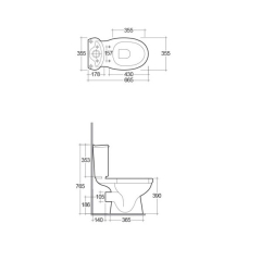 Унитаз напольный RAK Ceramics Karla, комплект, белый