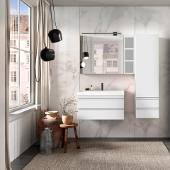 Зеркальный шкаф Kolpa-san Naomi TON 70 WH, 70x70, белый