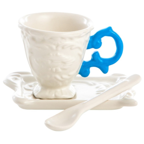 Набор кофейный I-Wares, 3 предмета, голубой