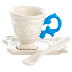 Набор кофейный I-Wares, 3 предмета, голубой