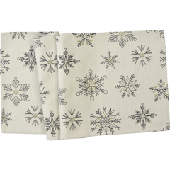 Скатерть-дорожка Blizzard 50х138 см, кремовая