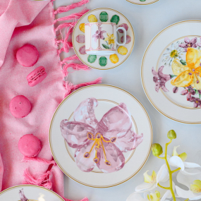 Тарелка для хлеба "Лилия" Swarovski Idyllia 18 см