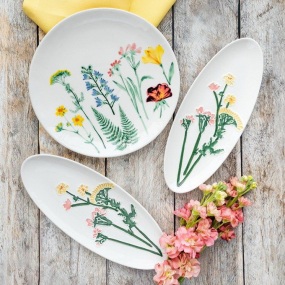 Блюдо овальное Home Decor Garden 31 см