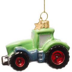 Елочная игрушка "Трактор" 7,5 см