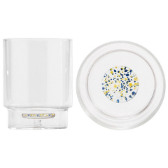 Стакан Teca Terrazzo 350 мл, синий/желтый