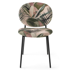 Стул Calligaris Ines CS2004, Matt Black/ Pink