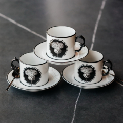 Чашка чайная с блюдцем Herbariae 200 мл, белая