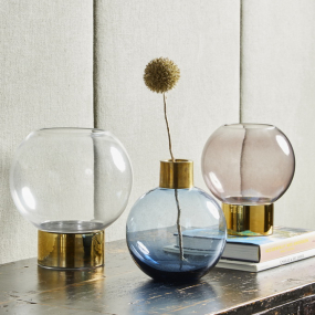 Ваза Glass Design Bubble 21 см, прозрачная